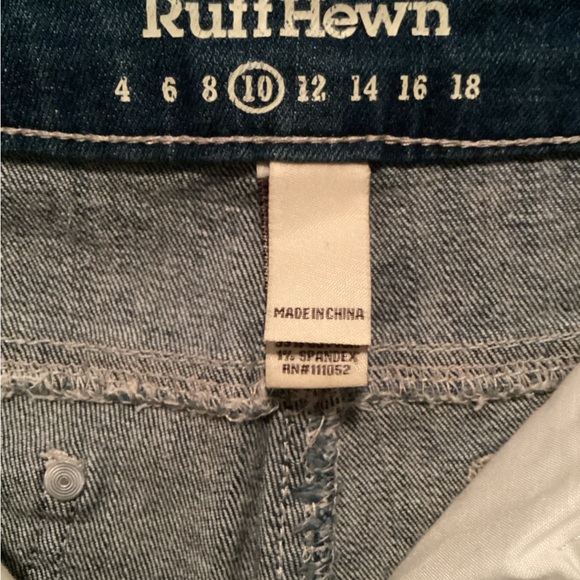 Ruff Hewn Light Blue Jeans with Lace Trim Pockets - Picture 6 of 10